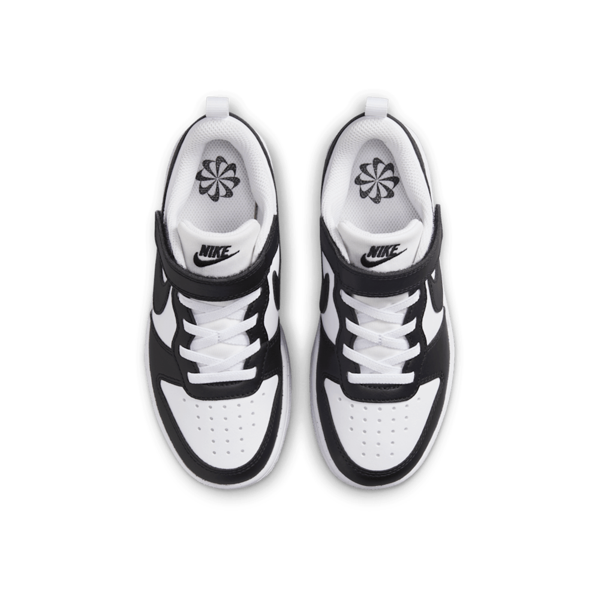 Zapatilla Niño Court Borough Low Recraft Con Velcro White-Black