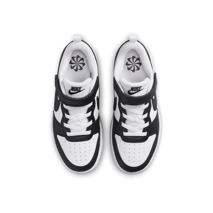 Zapatilla Niño Court Borough Low Recraft Con Velcro White-Black