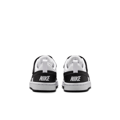 Zapatilla Niño Court Borough Low Recraft Con Velcro White-Black