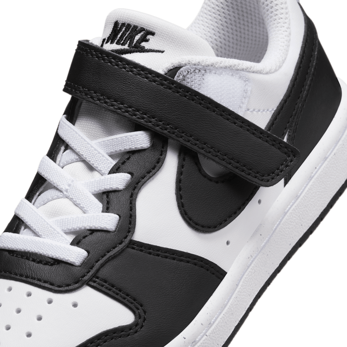 Zapatilla Niño Court Borough Low Recraft Con Velcro White-Black