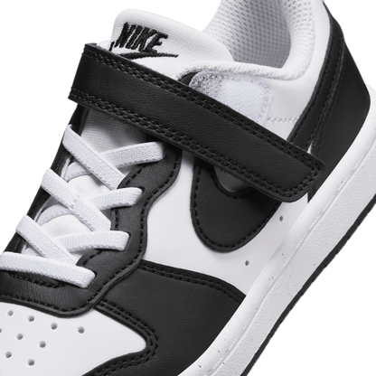 Zapatilla Niño Court Borough Low Recraft Con Velcro White-Black