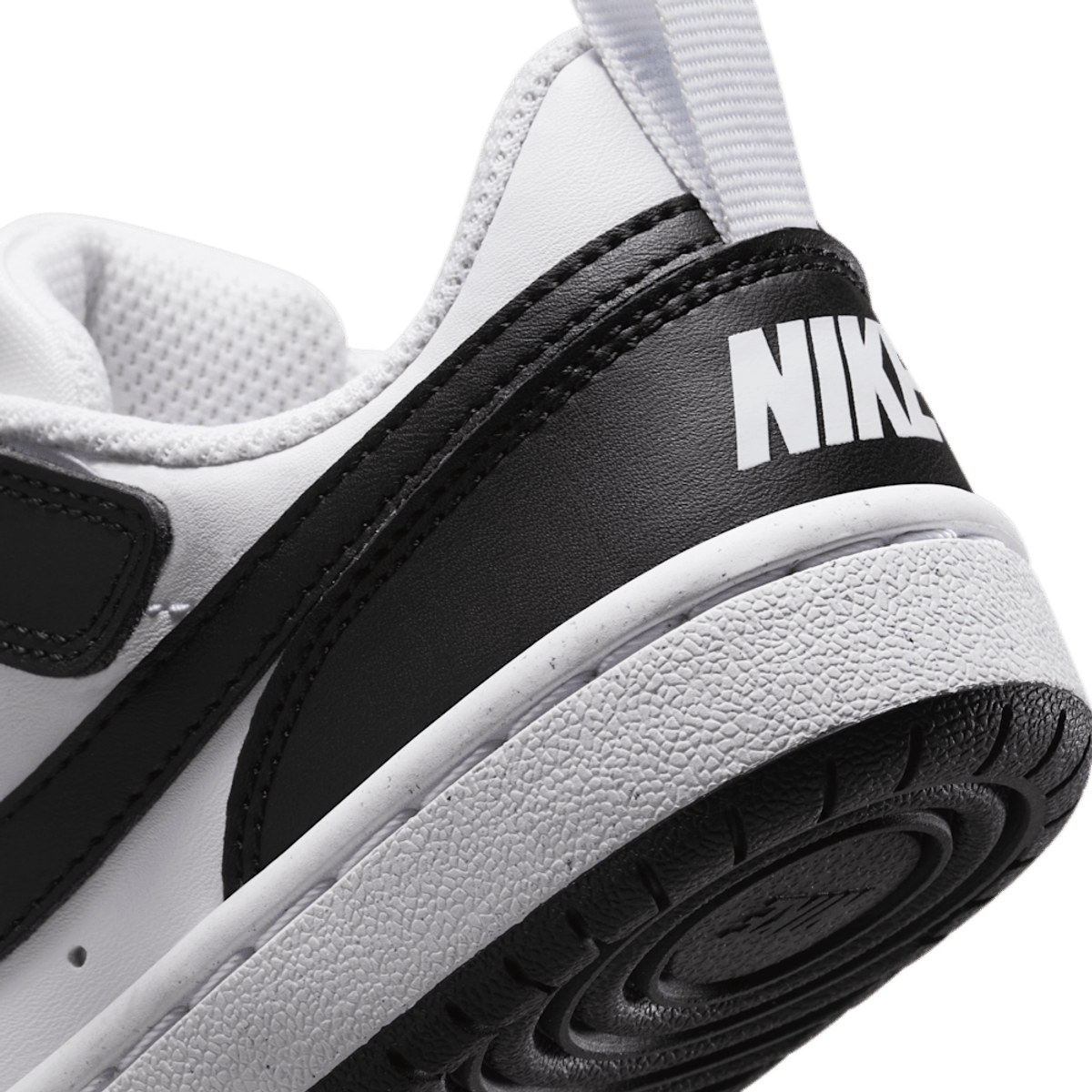Zapatilla Niño Court Borough Low Recraft Con Velcro White-Black