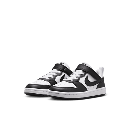 Zapatilla Niño Court Borough Low Recraft Con Velcro White-Black