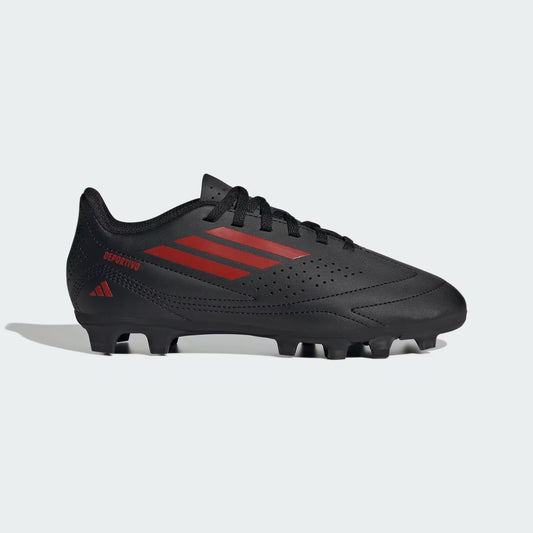 Zapato Fútbol Niño Multiterreno Deportivo III Negro/ Rojo