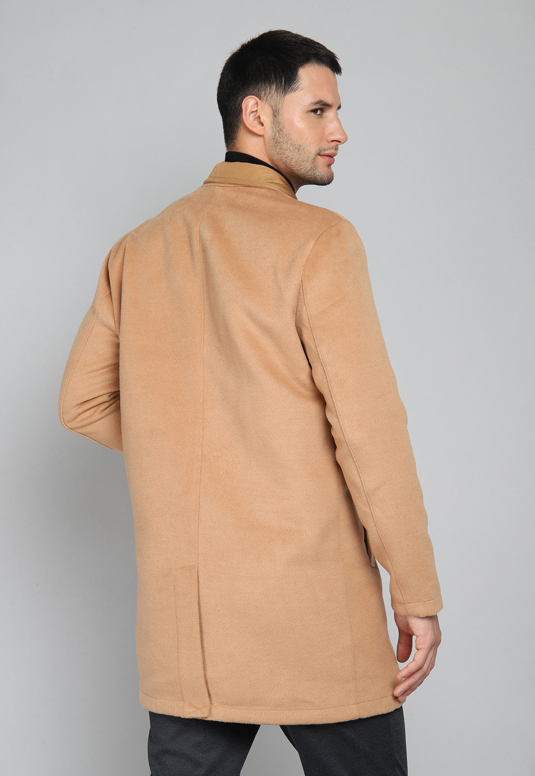 Abrigo Hombre Reversible Camel