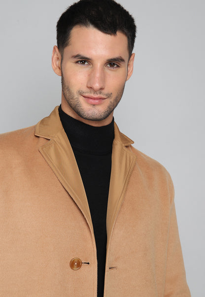 Abrigo Hombre Reversible Camel