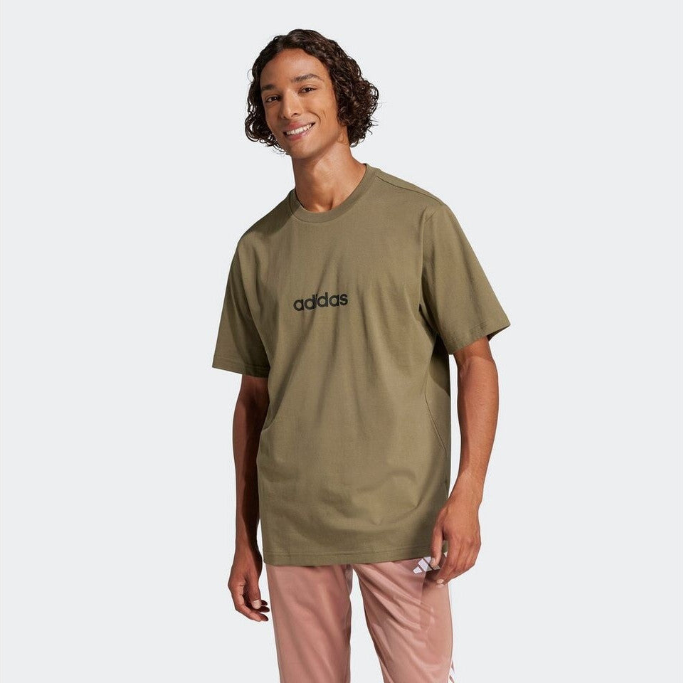 Polera Hombre Essentials Linear Single Jersey Olive