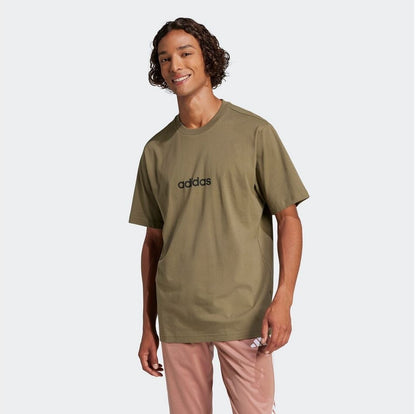 Polera Hombre Essentials Linear Single Jersey Olive