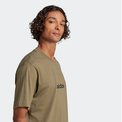 Polera Hombre Essentials Linear Single Jersey Olive
