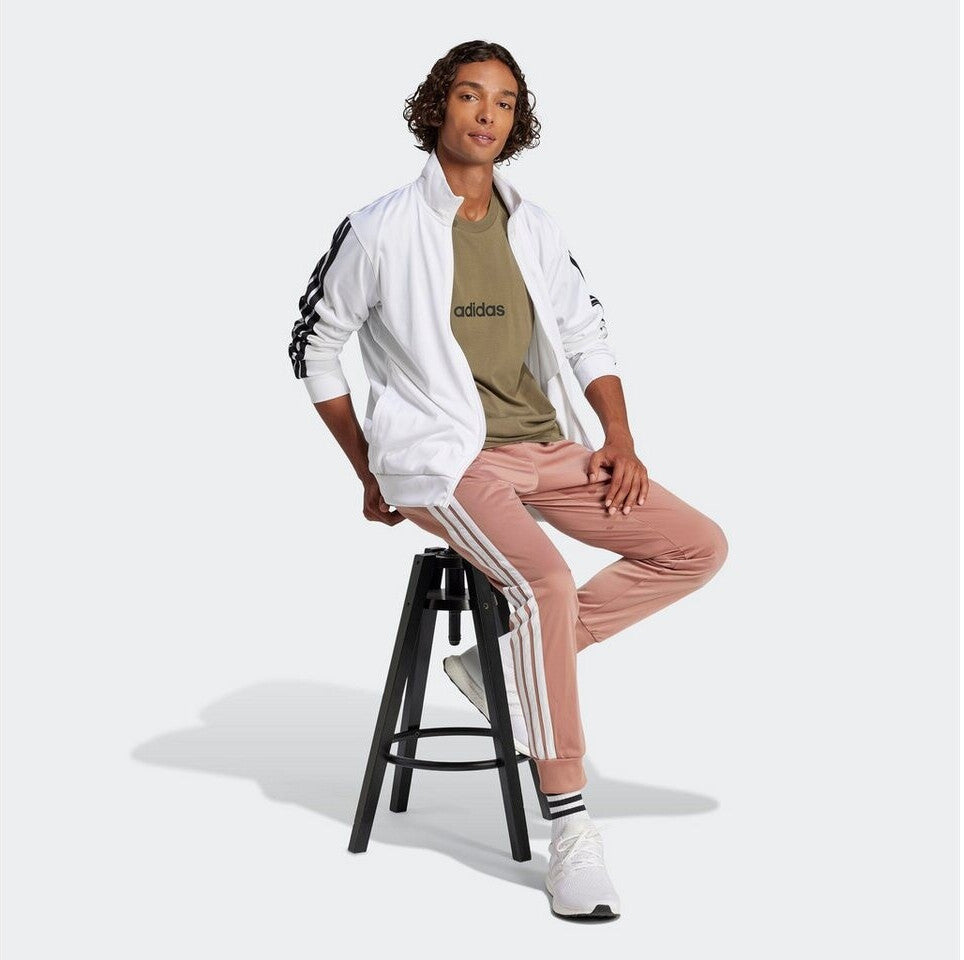 Polera Hombre Essentials Linear Single Jersey Olive