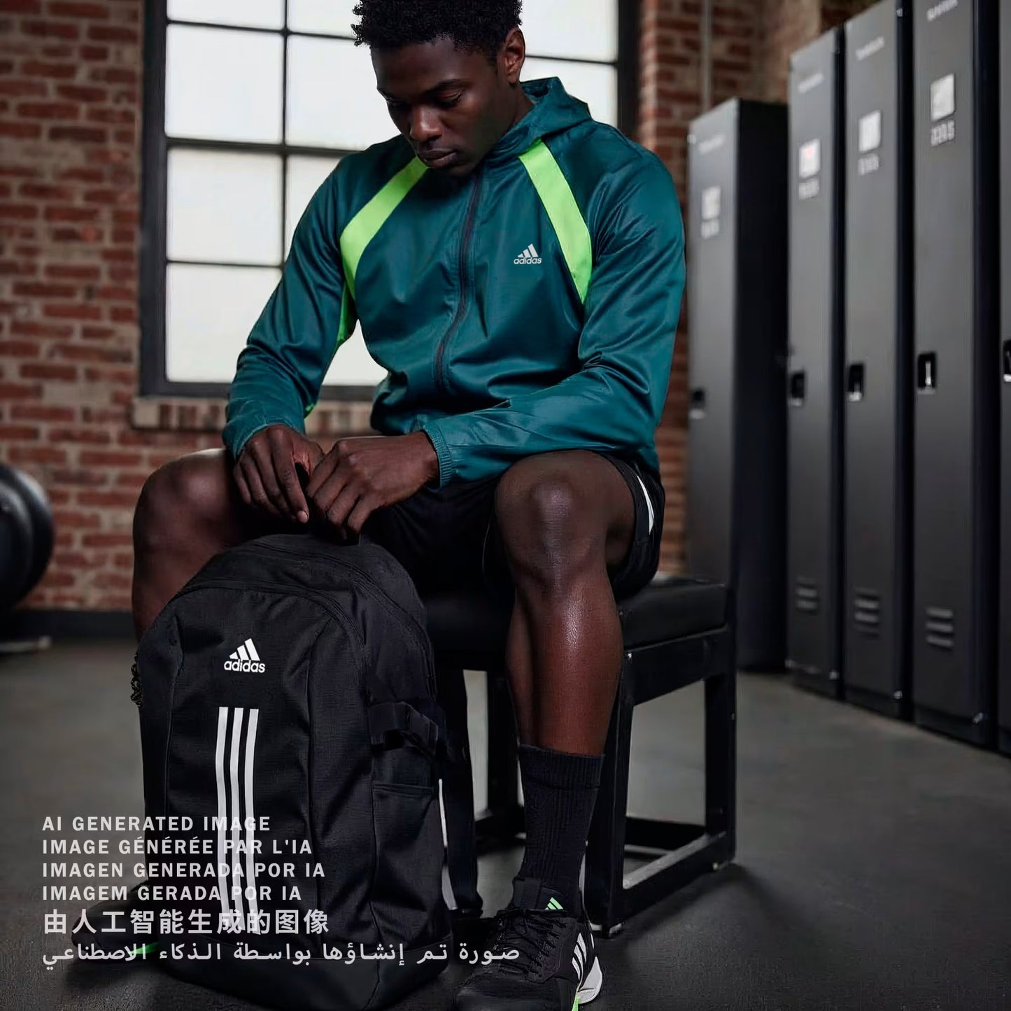 Mochila  Hombre Adidas Prime Lift Black / White