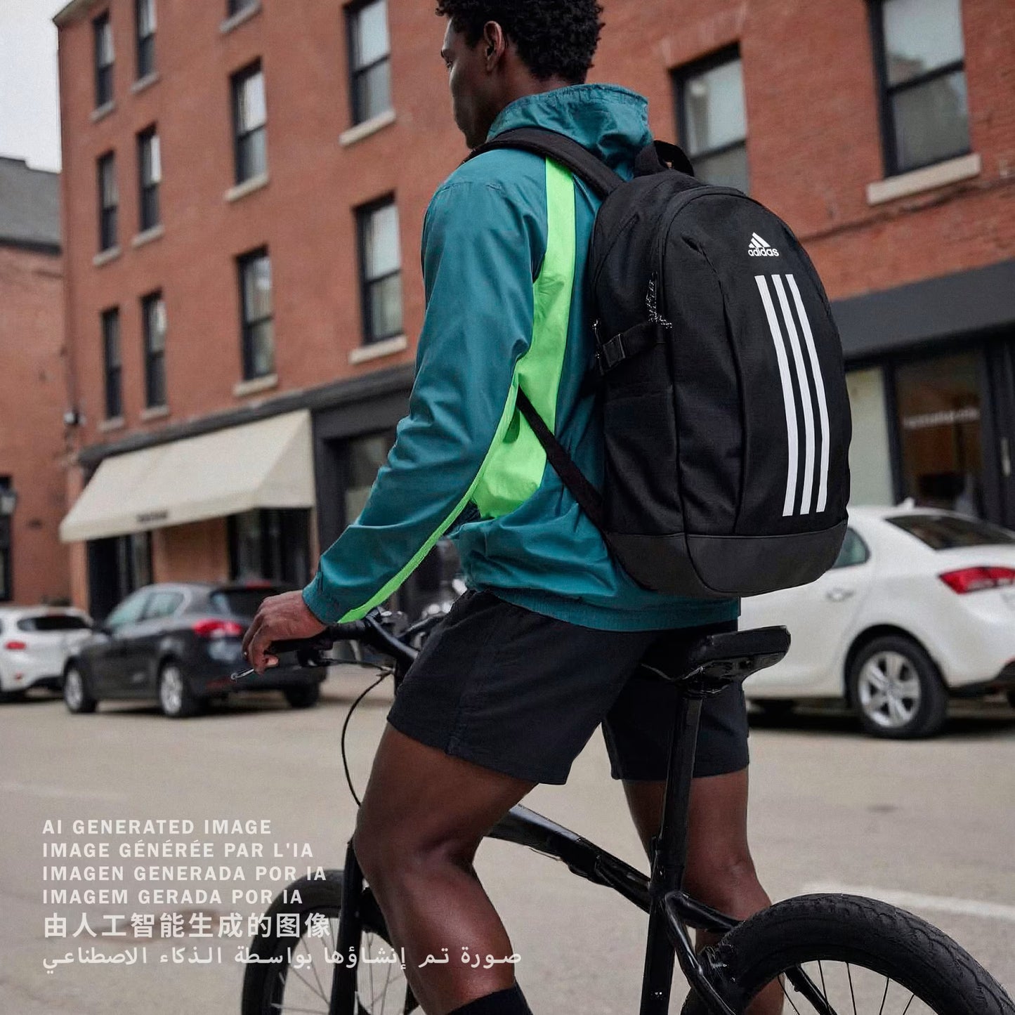 Mochila  Hombre Adidas Prime Lift Black / White