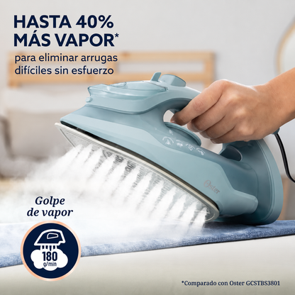 Plancha a Vapor Oster S7000 Ceramica Golpe 180g 1600W Verde