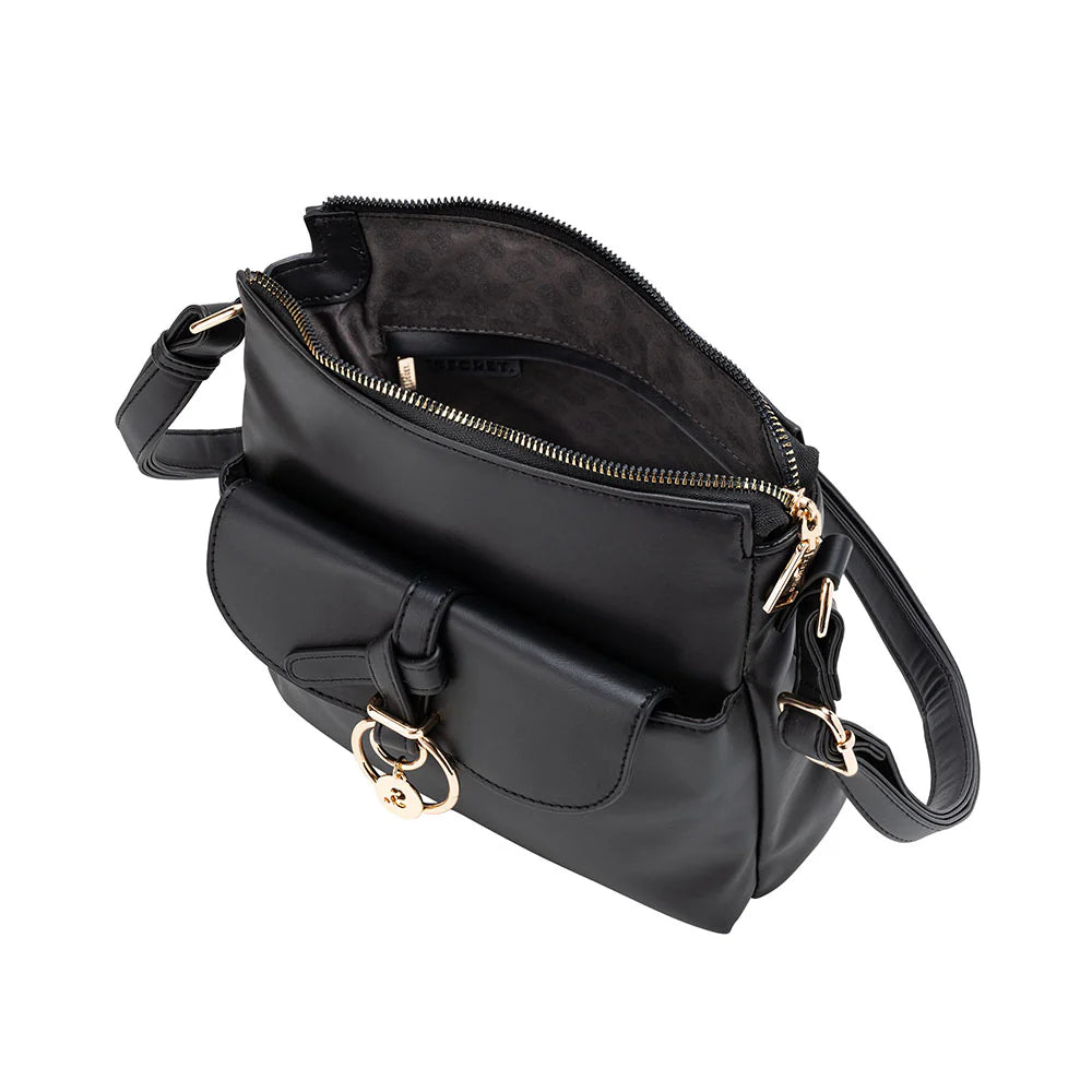 Cartera Mujer Bandolera Para Mujer Mantua Negra