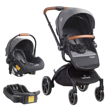 Coche Cuna Travel System Deluxe 360° SX Gris Bebesit
