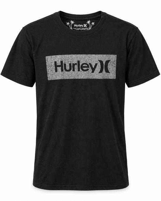 Polera Hombre logo Hurley Black