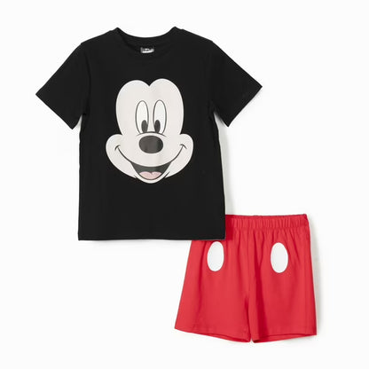 Pijama Niño Corto Mickey Negro