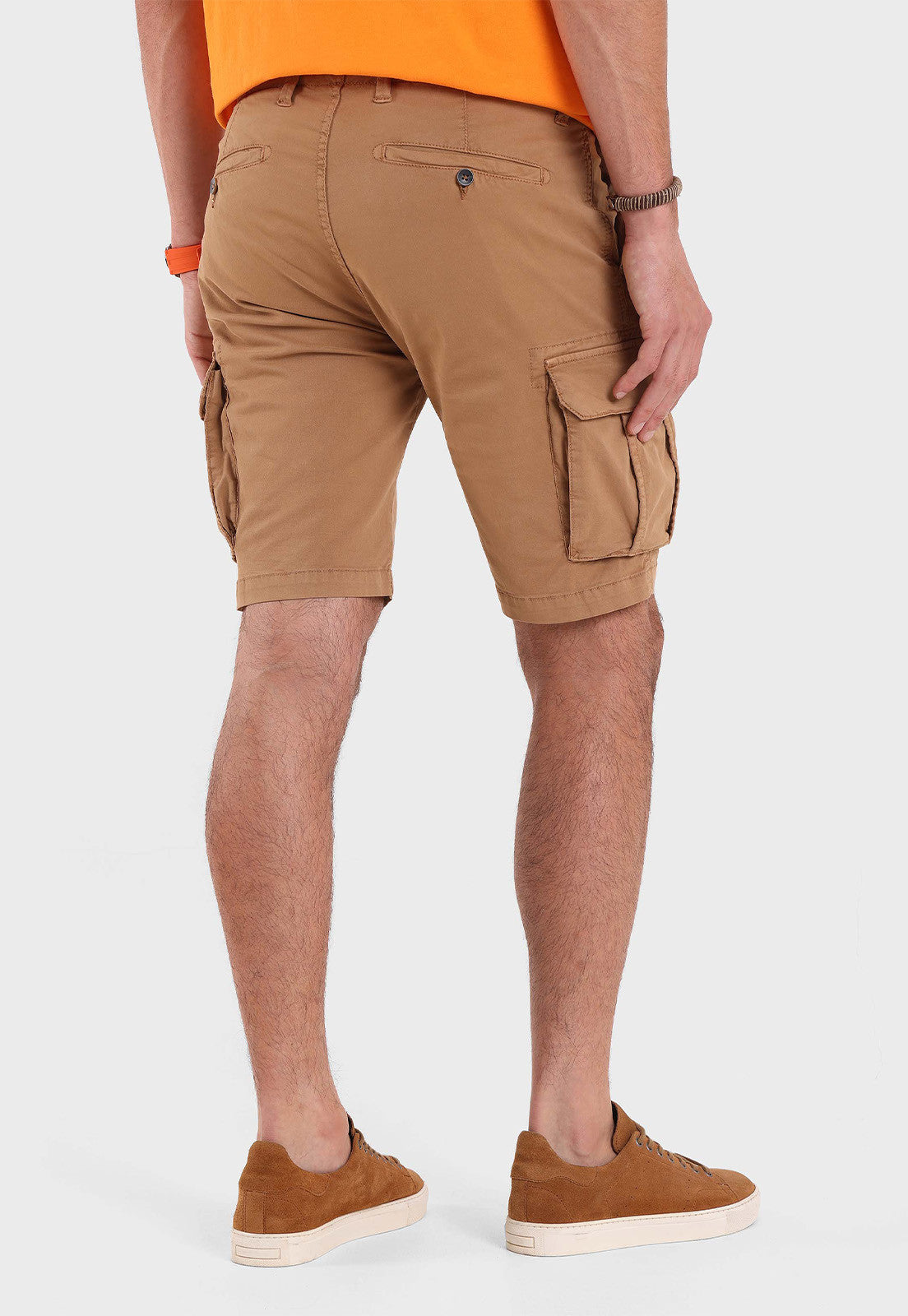 Bermuda Hombre Cargo Spandex Camel