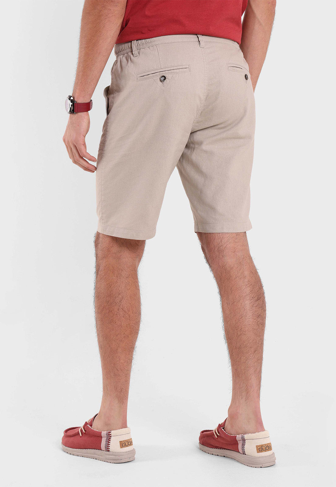 Bermuda Hombre Lino Comfort Fit Arena