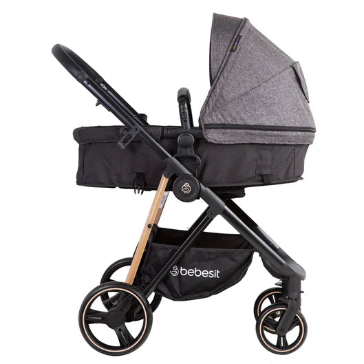 Coche Cuna Travel System Cosmos Negro