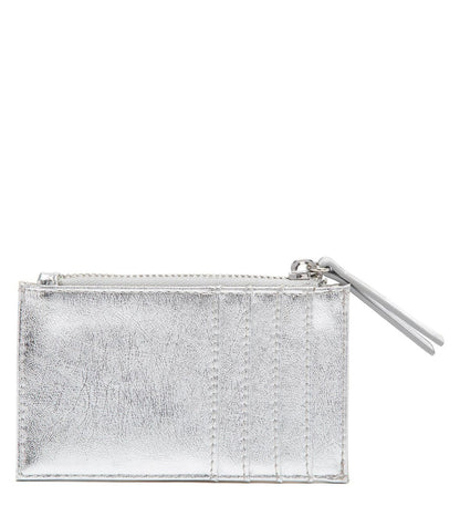 Billetera Mujer Tarjetero Plateado