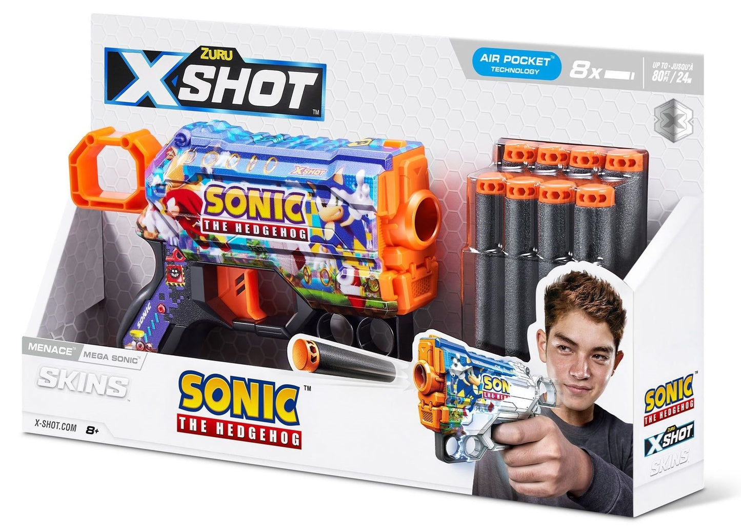 Pistola Lanzadardos Shot Skins Menace de Sonic The Hedgehog