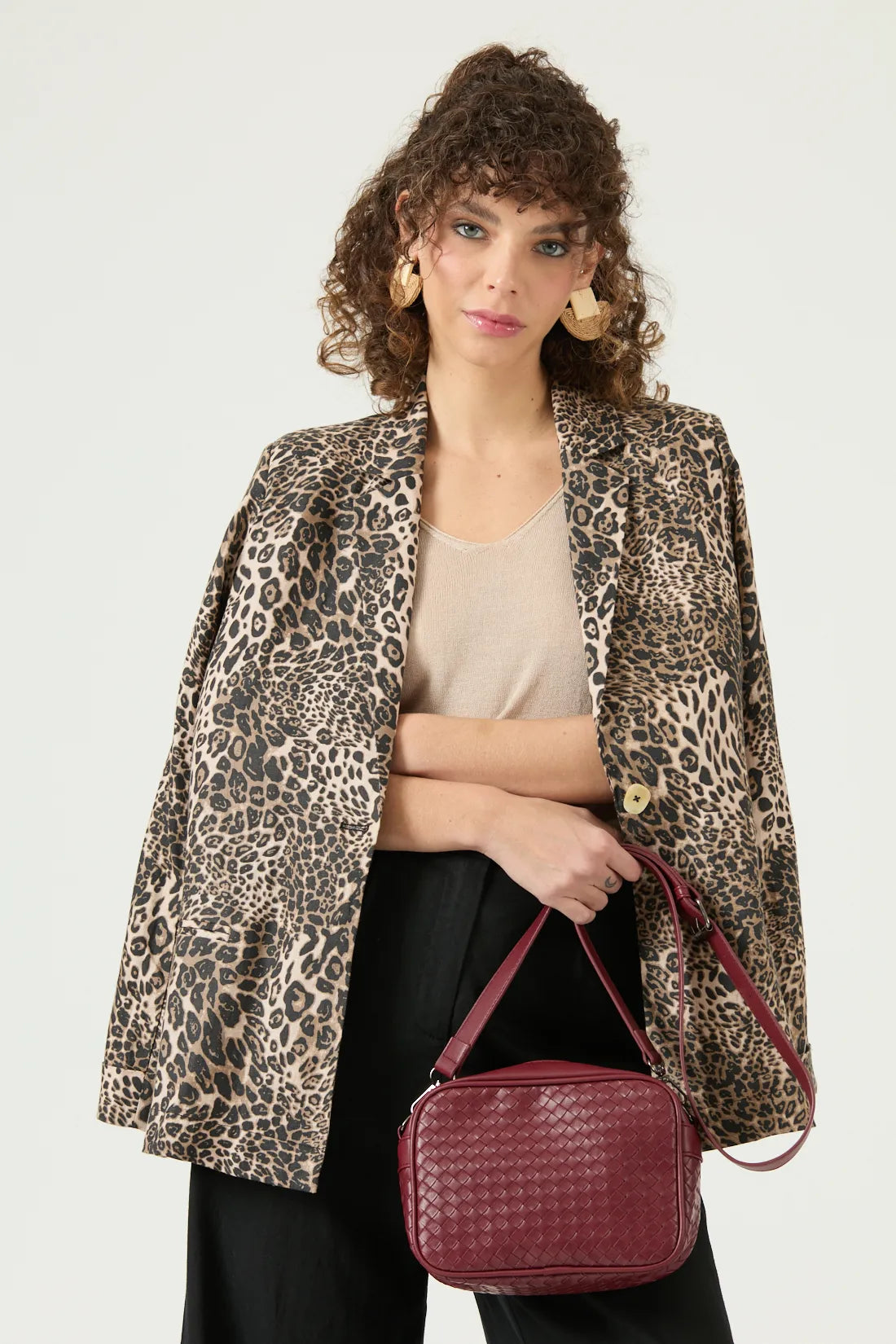Blazer Mujer Tope Beige