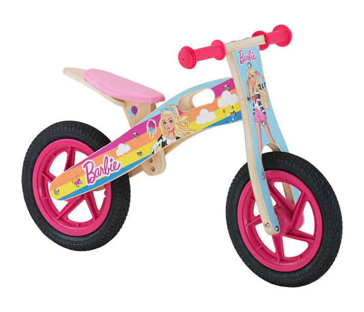 Bicicleta Niña Barbie Madera Fucsia / Celeste
