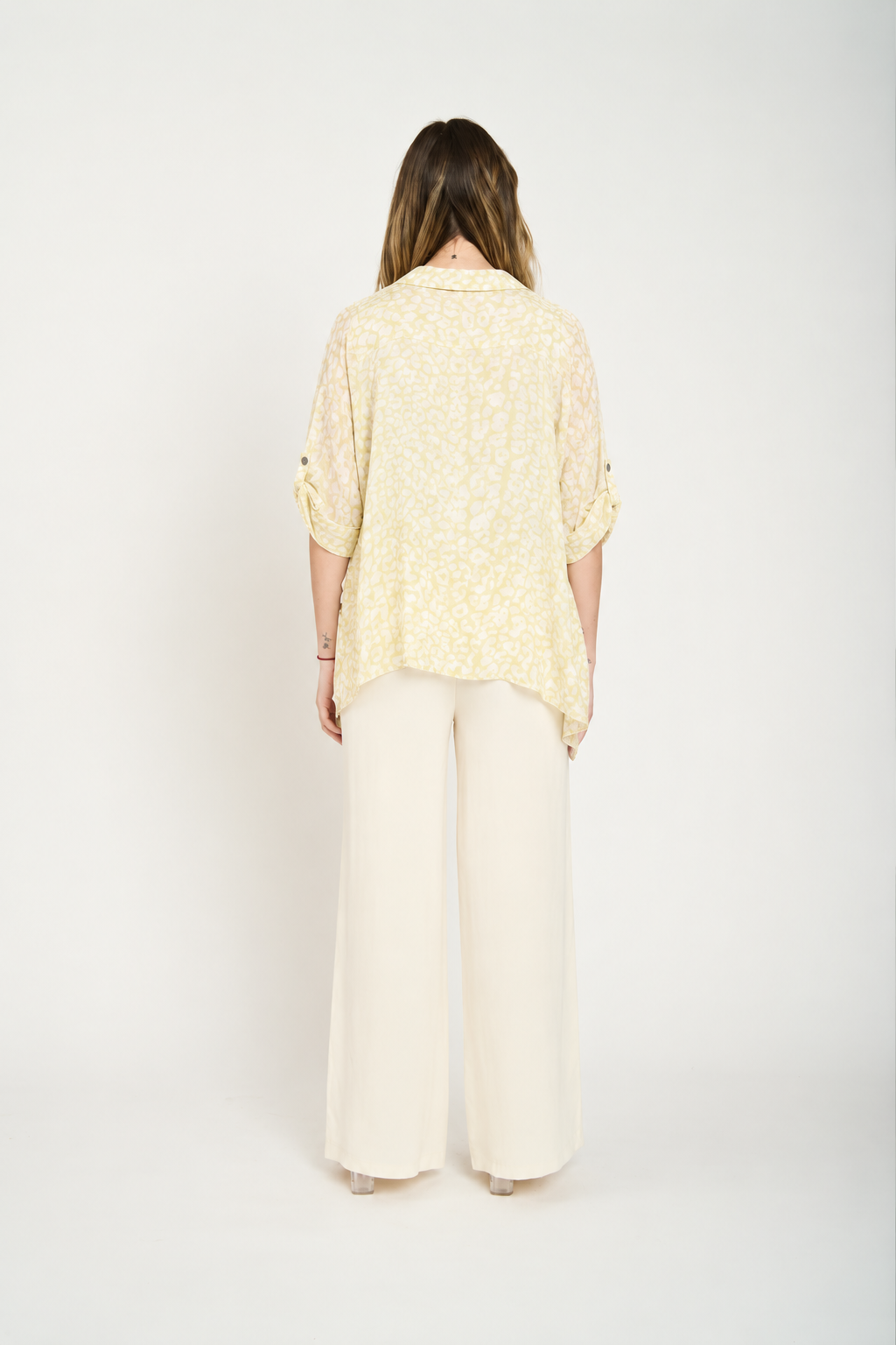 Blusa Silvia Manga Larga Mujer Amarillo