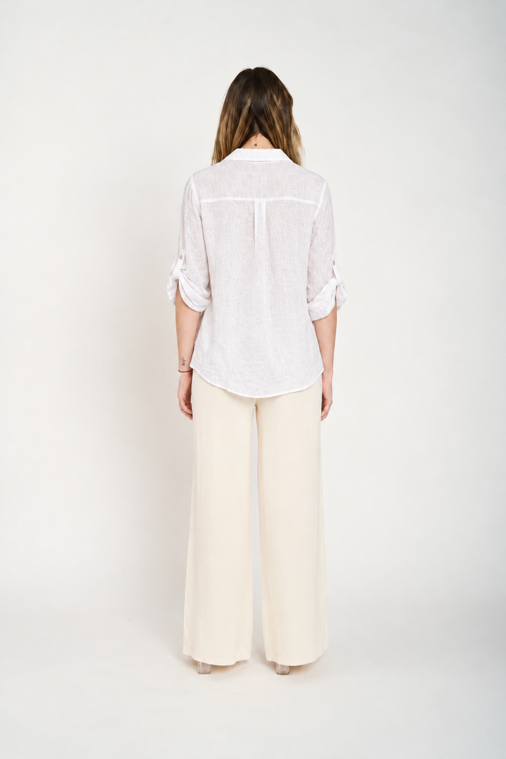 Blusa Manga Larga Mujer Blanca