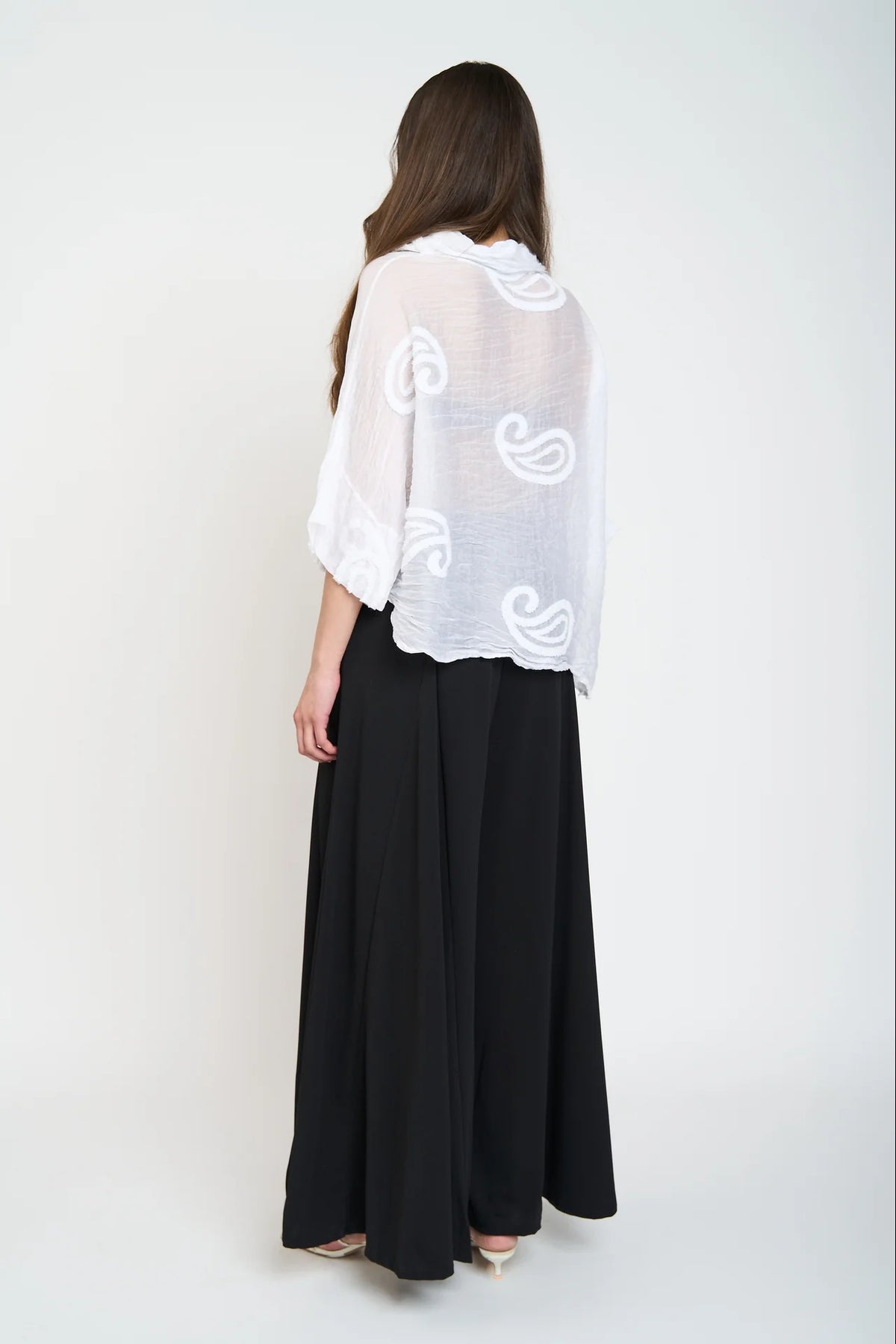 Blusa Mujer Cuello Con Solapa Blanca