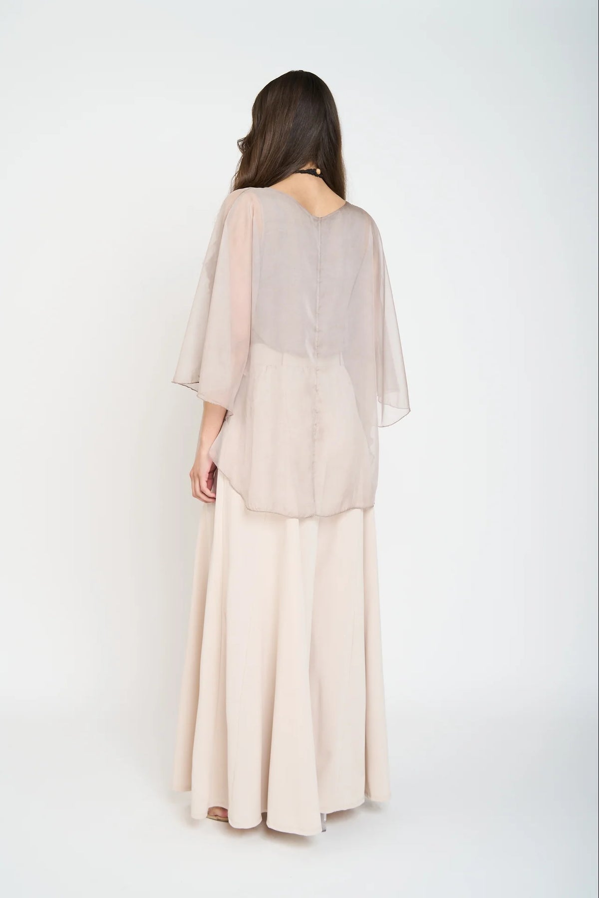 Blusa Antonia Cuello Redondo Mujer Fango