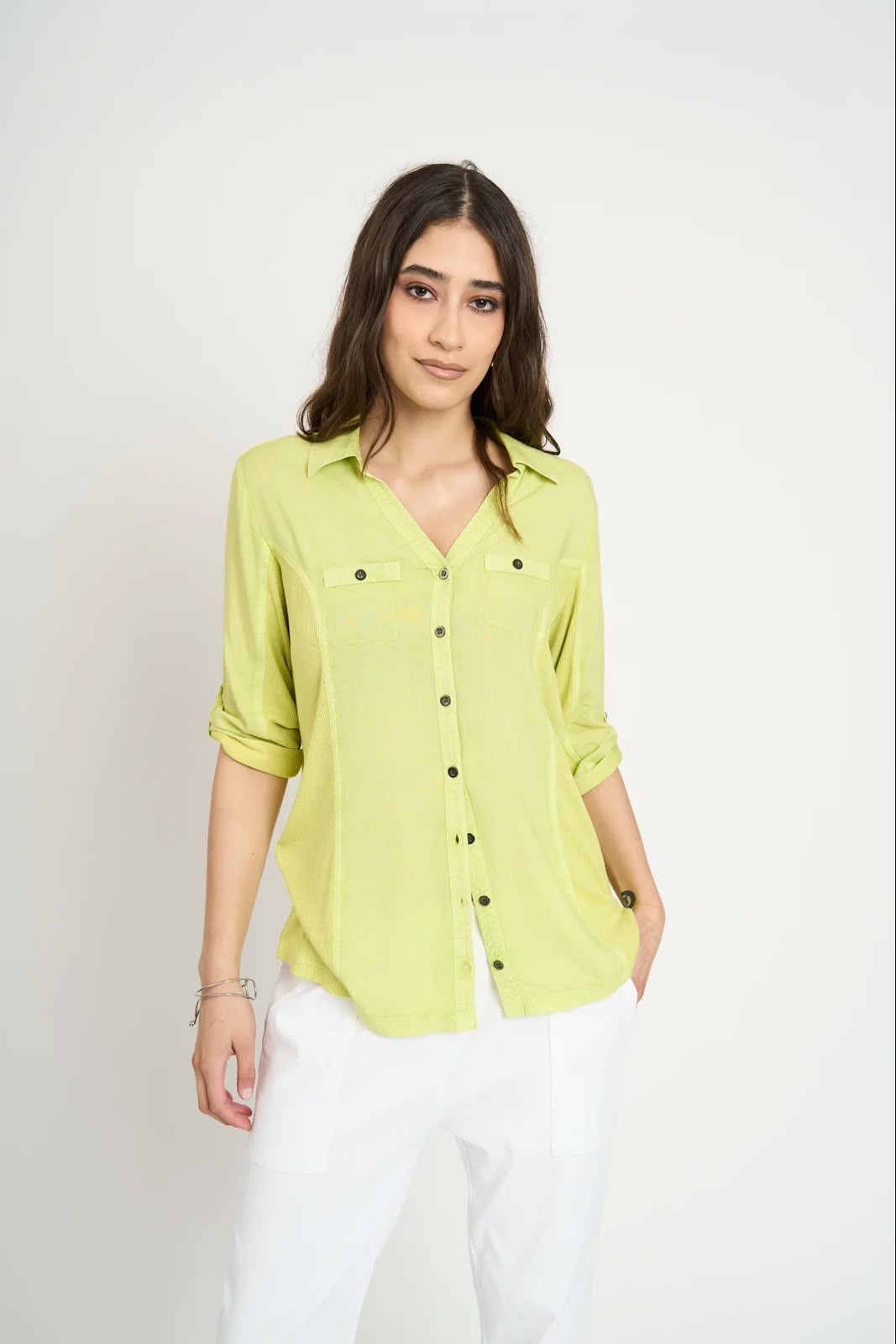 Blusa Manga Corta Serena Mujer Limon