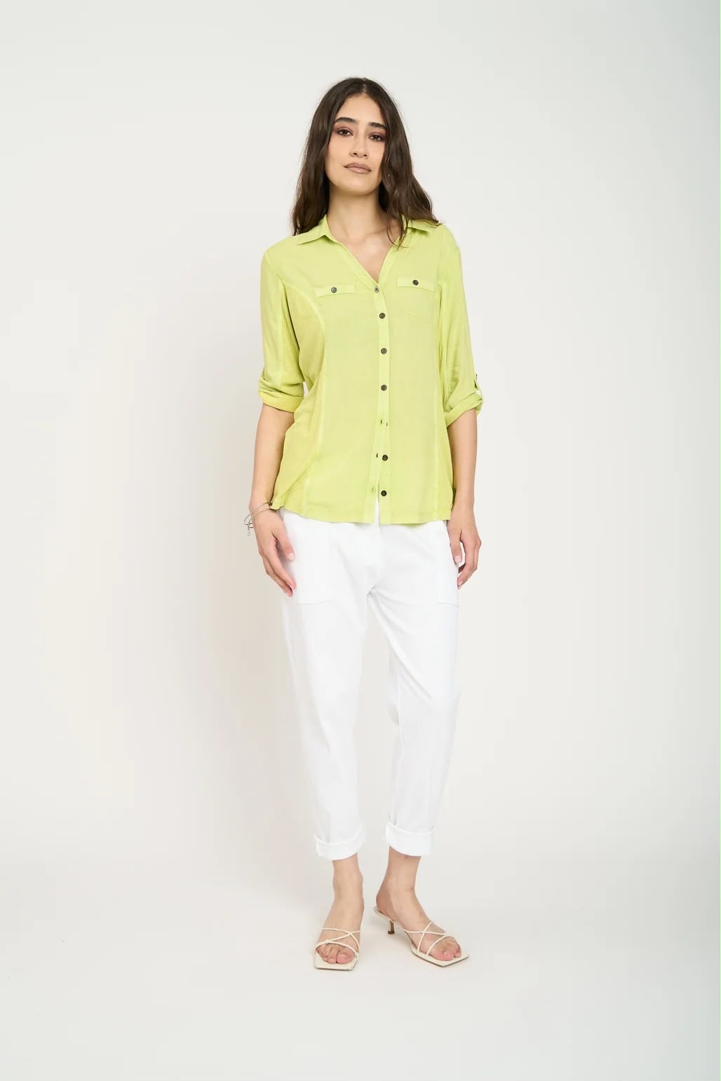 Blusa Manga Corta Serena Mujer Limon