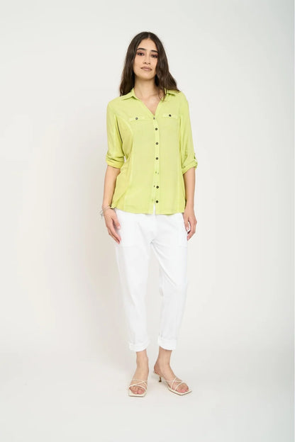 Blusa Manga Corta Serena Mujer Limon