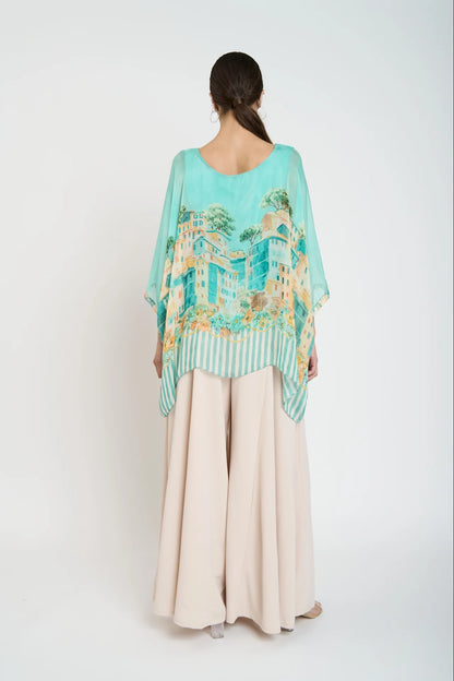 Bluson Cuello Redondo Mujer Turqueza