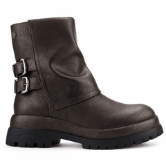 Botin Mujer Casual Chalada Krep Bronce