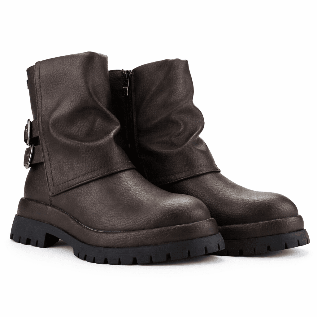 Botin Mujer Casual Chalada Krep Bronce