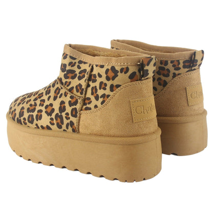 Botin Mujer Pinguih-1 Casual Chalada Leopardo