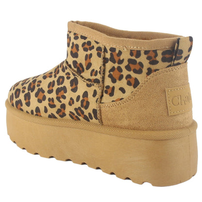 Botin Mujer Pinguih-1 Casual Chalada Leopardo