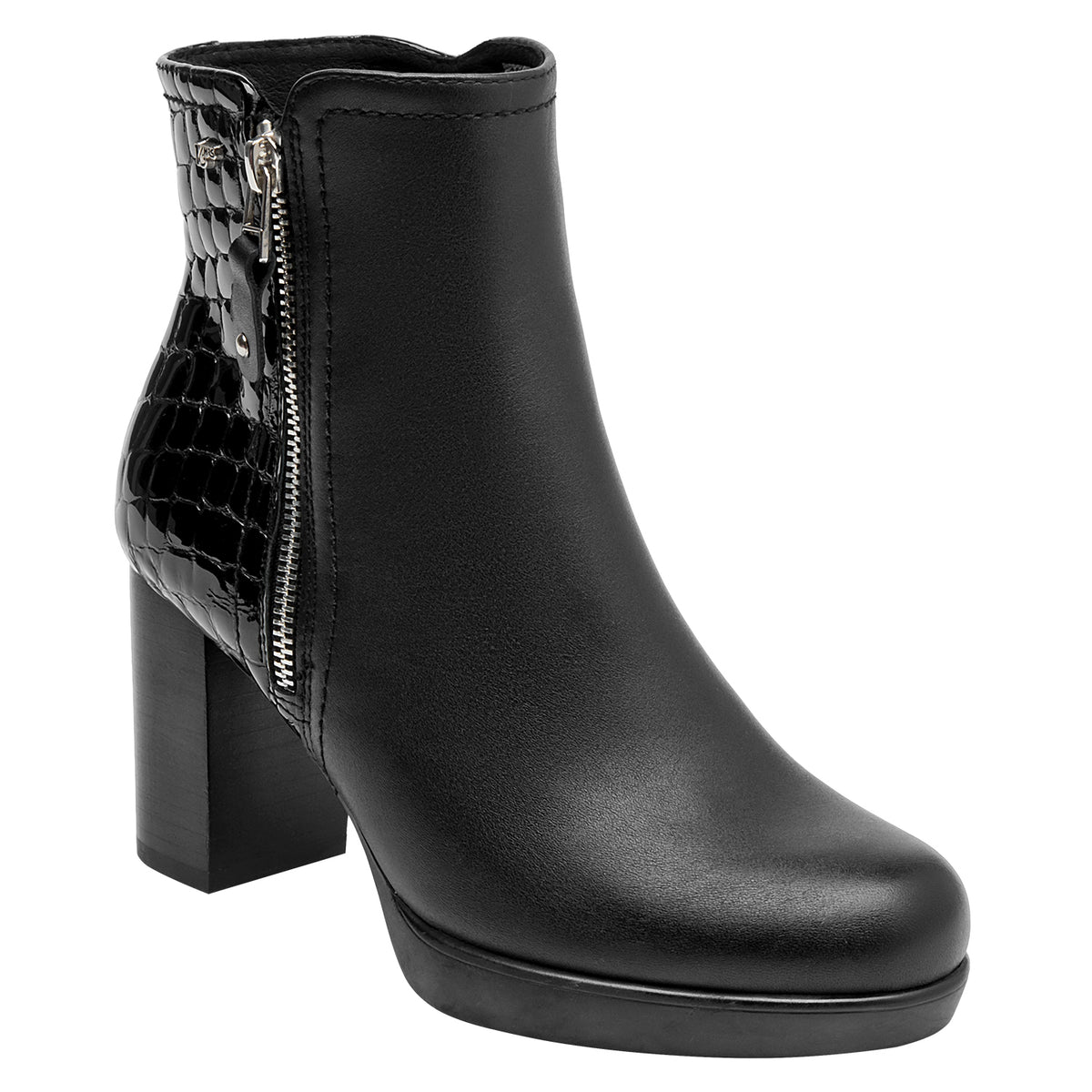 Botín Mujer Cuero Largo Black