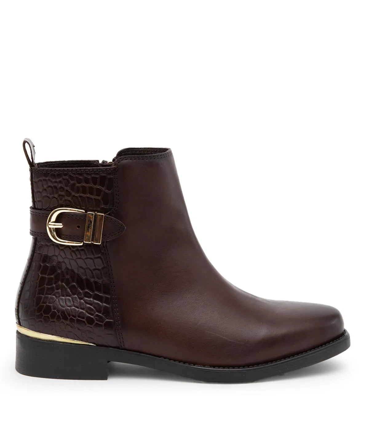 Bootie Mujer Hortencia Chocolate
