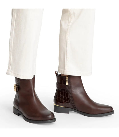 Bootie Mujer Hortencia Chocolate