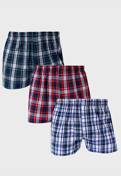 Boxer Hombre 3 Unidades Classic Colores