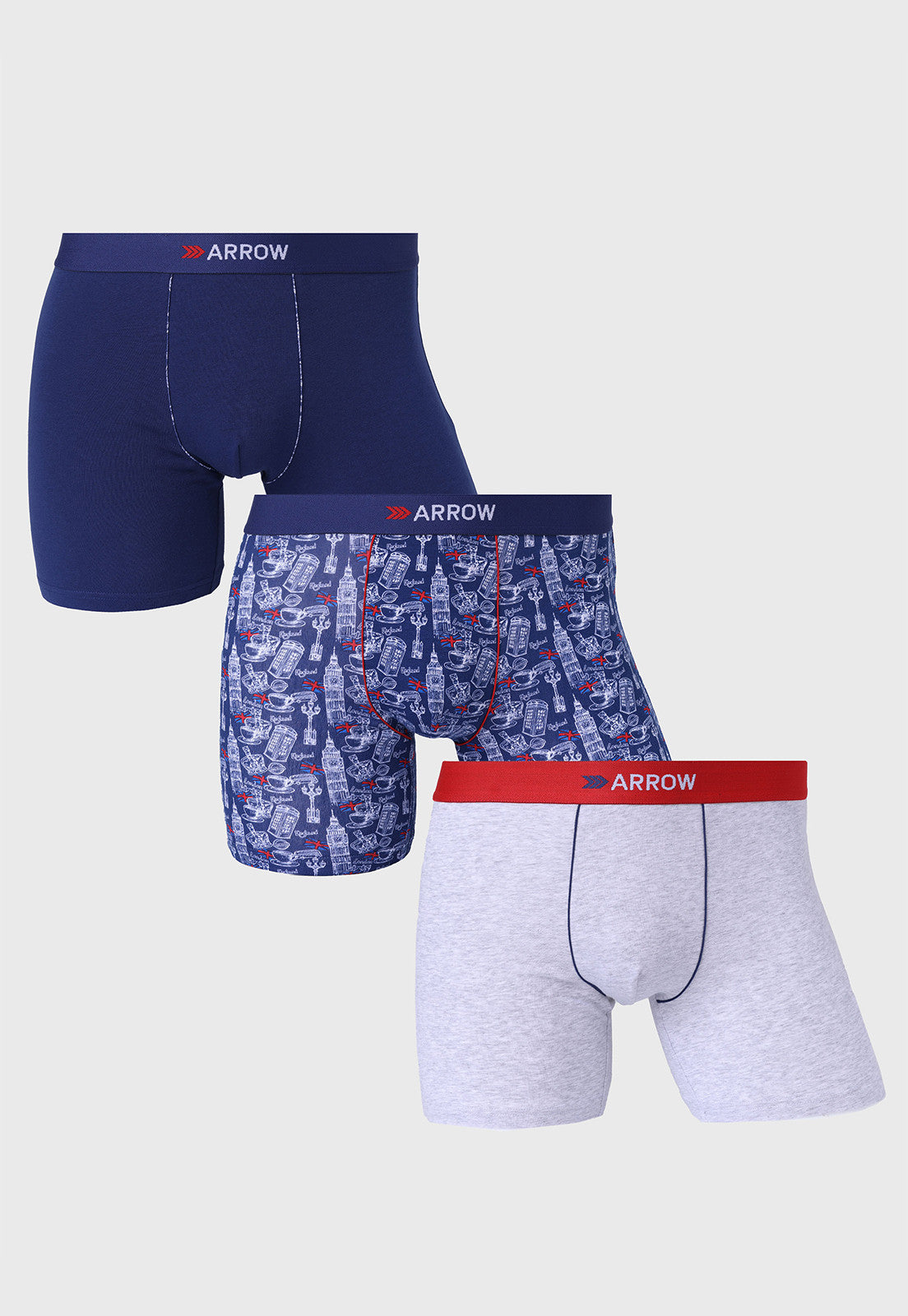 Boxer Hombre 3 Unidades Design Colores