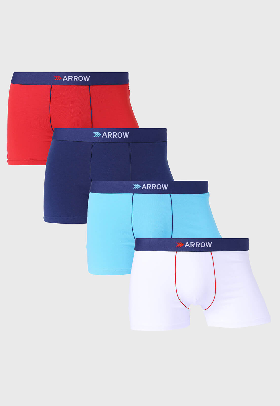 Boxer Hombre 4 Unidades Liso Colores