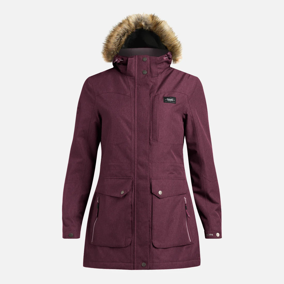 Chaqueta Mujer Roble B-Dry Hoody Jacket Melange Vino