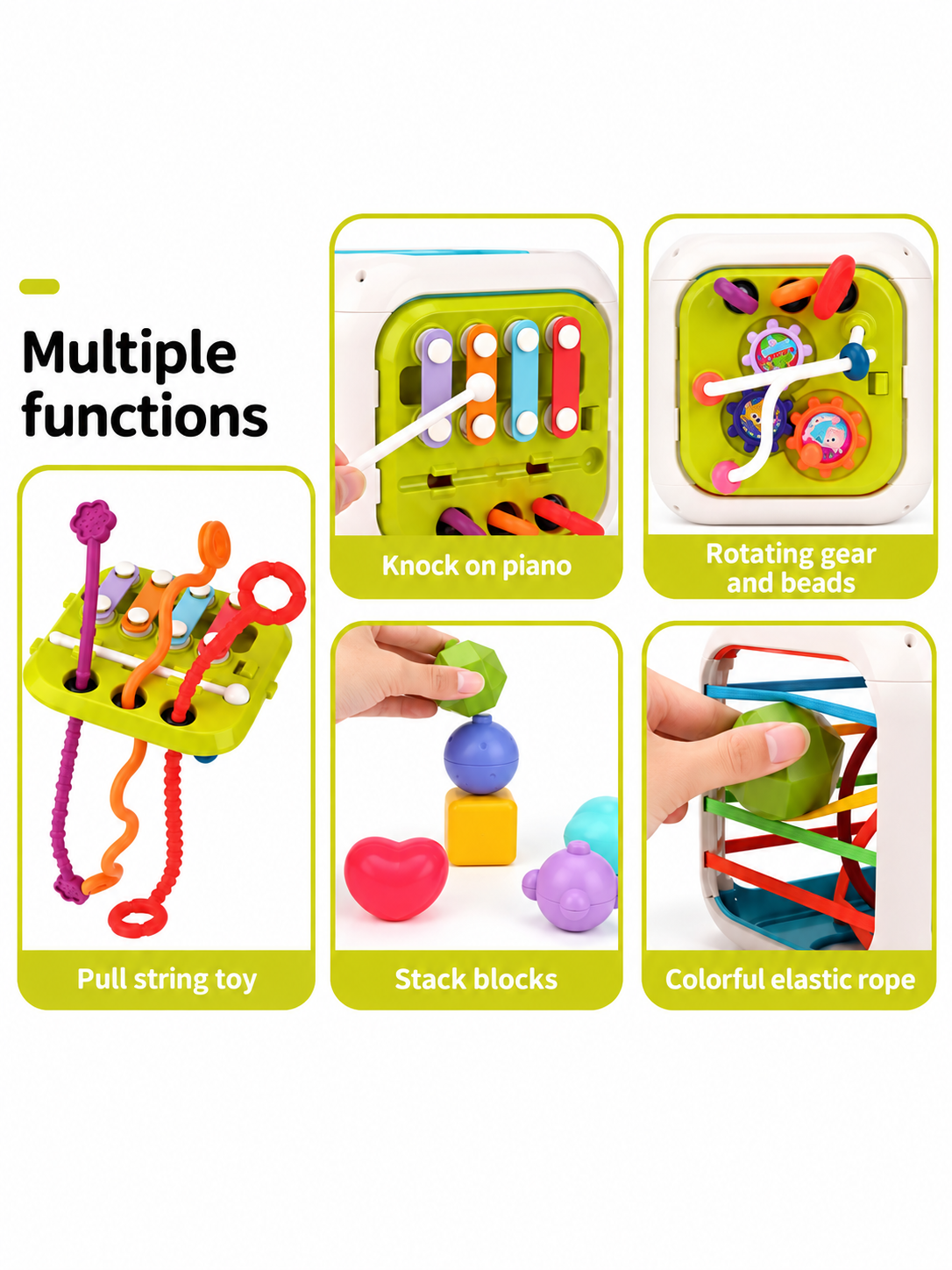 Cubo Didactico Educativo  7 En 1