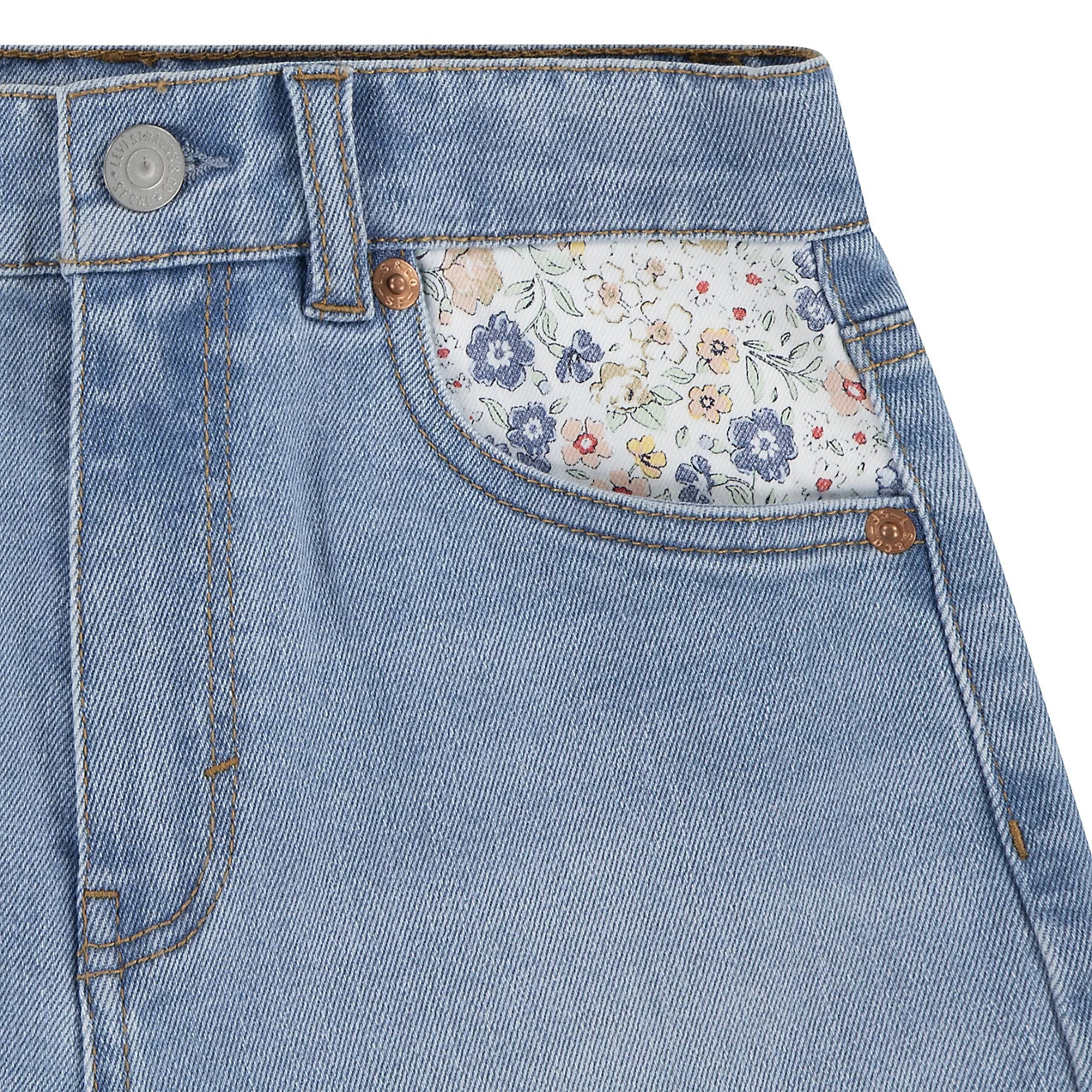 Short Niña Flores Estampado
