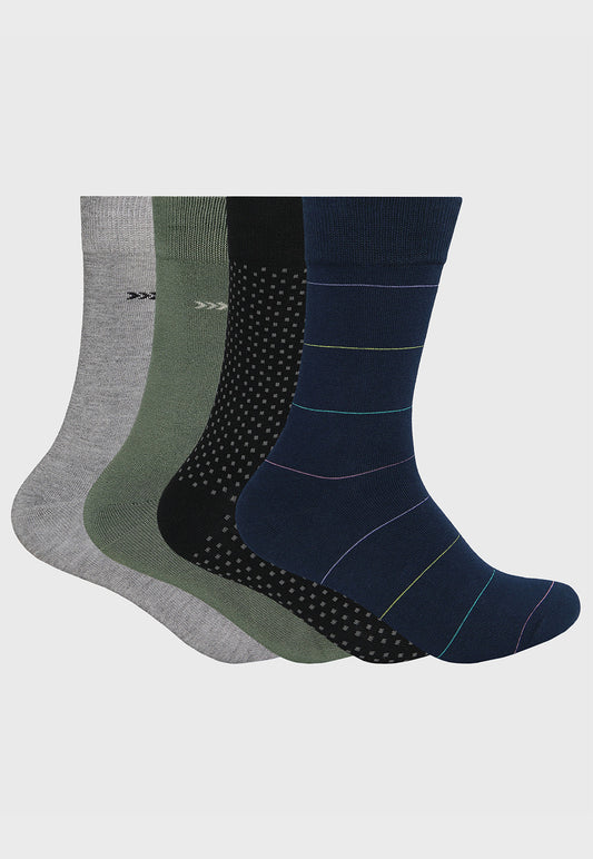 Caja Hombre Calcetines 4 Unidades Casual Azul
